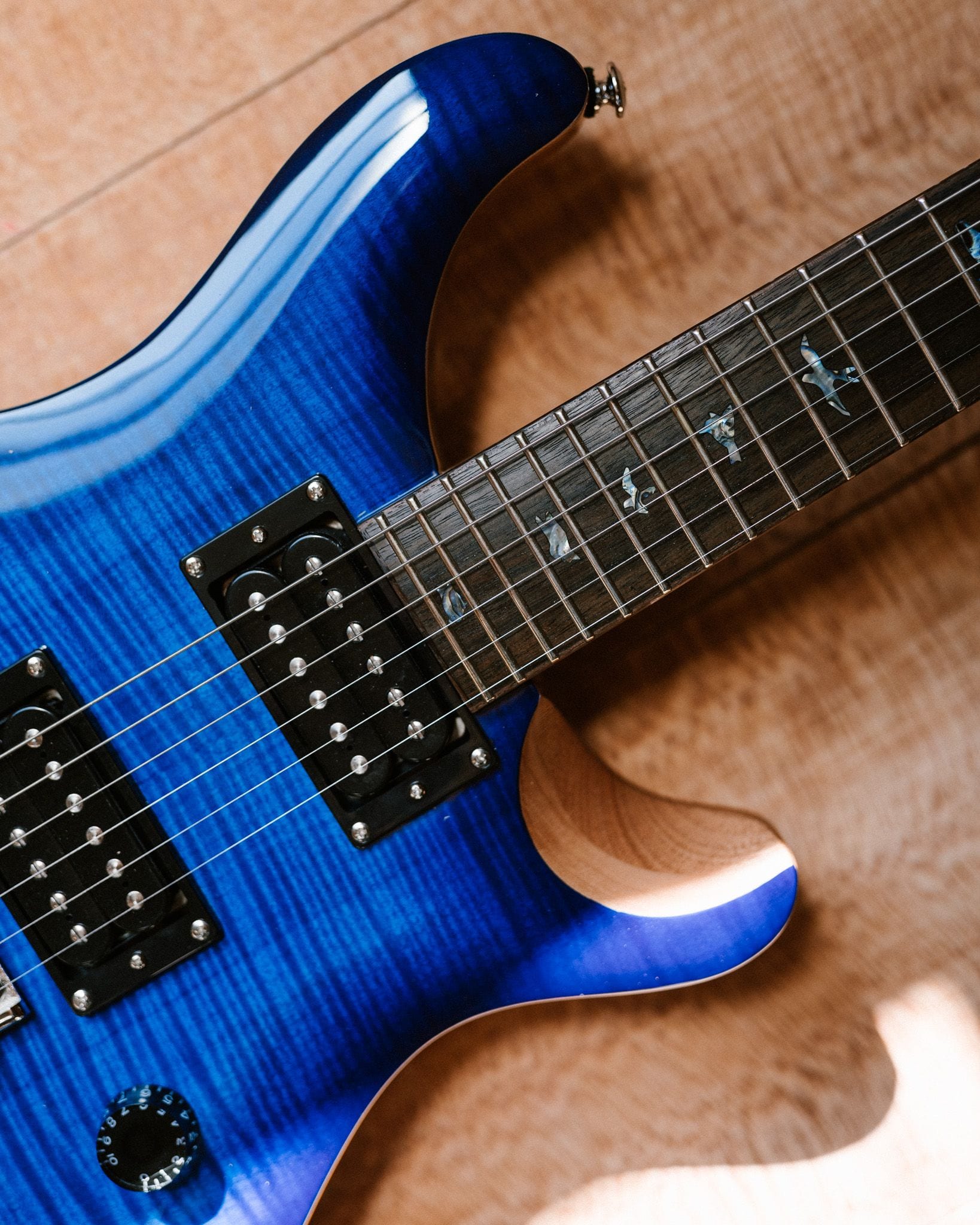 PRS revisits 35th Anniversary SE Custom 24 in a spectacular Faded Blue