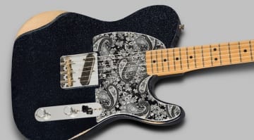 Fender Brad Paisley Esquire in Black Sparkle and secret neck pickup