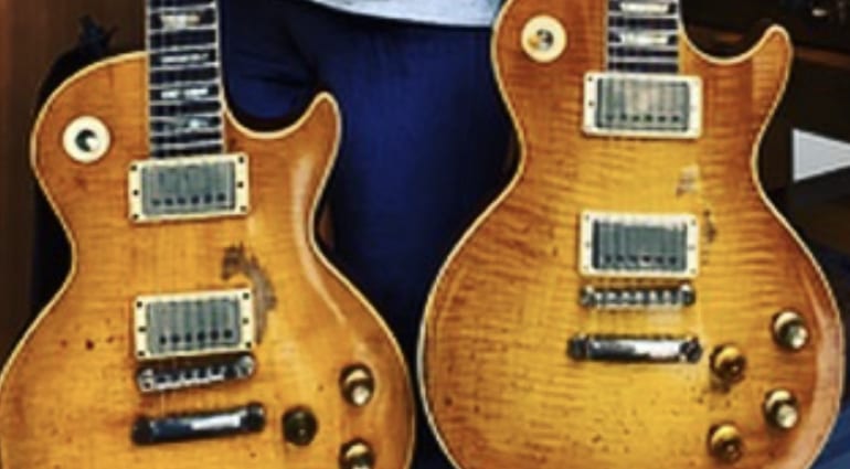 Gibson has built Kirk Hammett a 'Greeny' 1959 Les Paul. Which is which?
