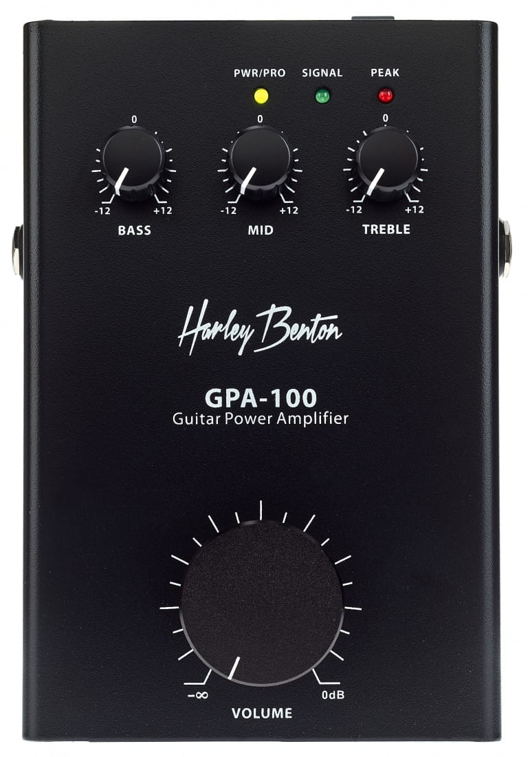 Harley Benton GPA100 A 100Watt power amp in a pedalsized enclosure