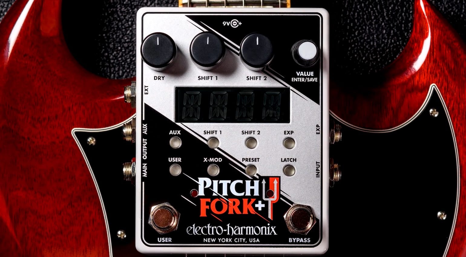 The ElectroHarmonix Pitch Fork+ Polyphonic Pitch Shift is here at last