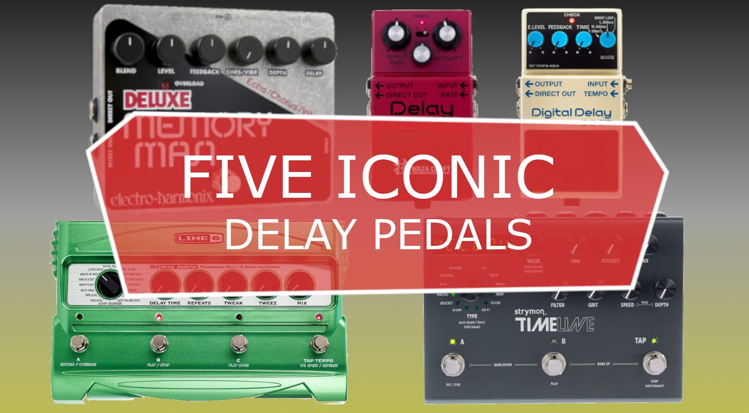 Five iconic delay pedals you can't go wrong with.