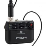 Zoom F2 field recorder Front view
