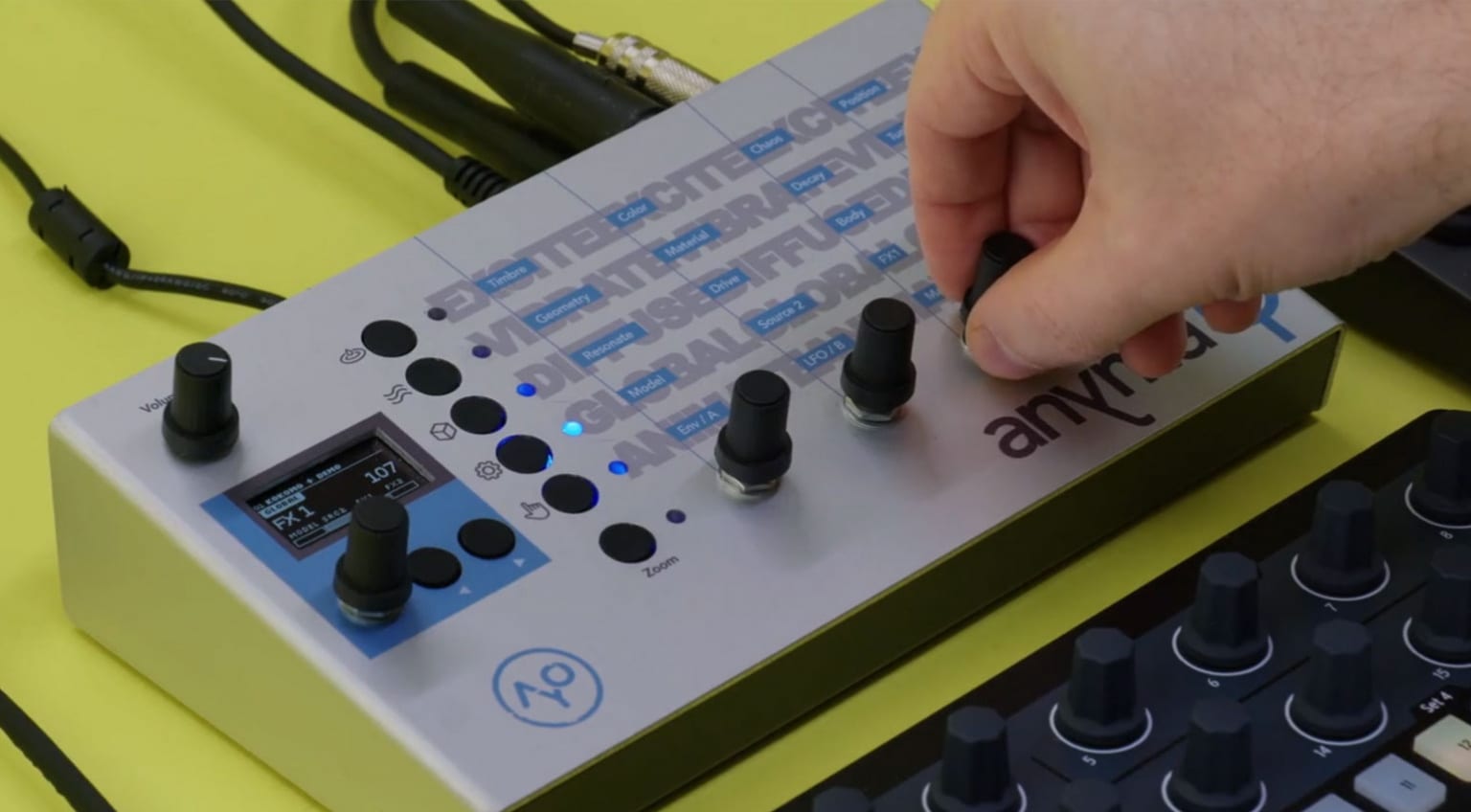 Anyma Omega: Polyphonic physical modelling hybrid synthesizer.