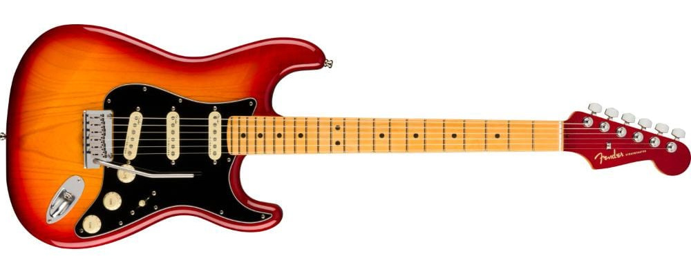 Fender American Ultra Luxe Stratocaster Plasma Red Burst1
