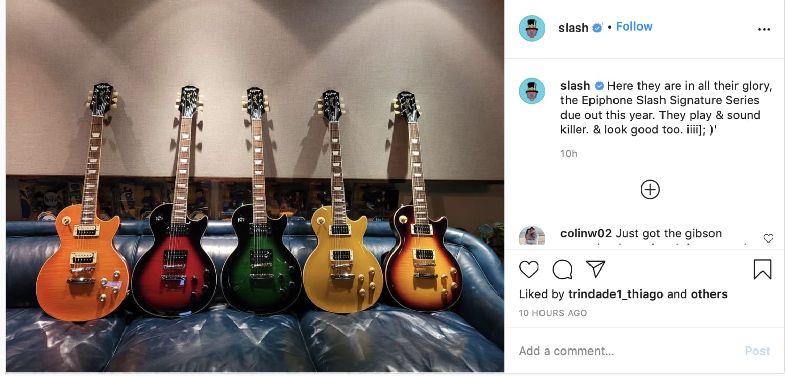 slash epiphone les paul