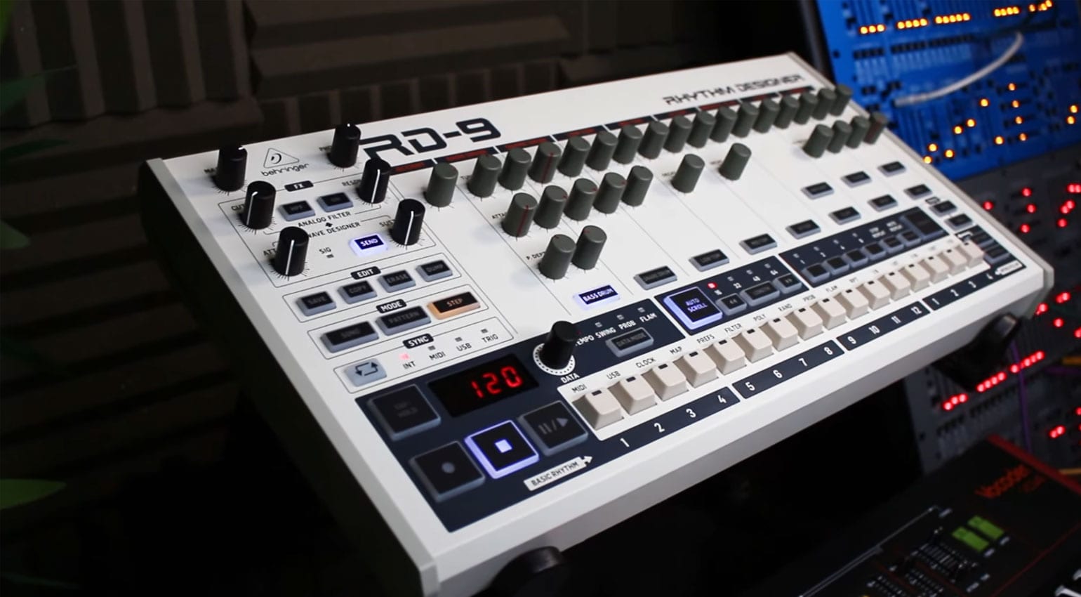 Behringer RD-9 Analog Drum Machine - White for sale online