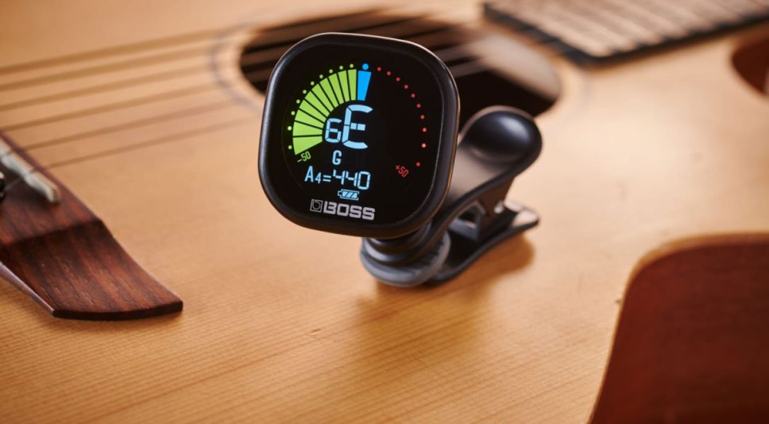The new BOSS TU05 is the latest rechargeable clipon tuner on the