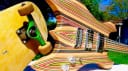Burls Art Skateboard Guitar