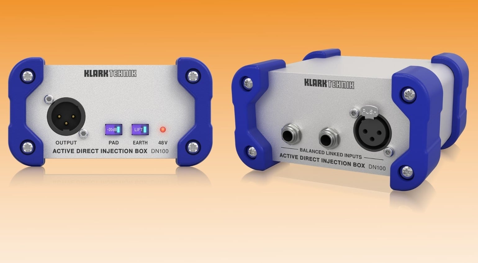 Klark Teknik updates DN100 and DN200 DI boxes to V2