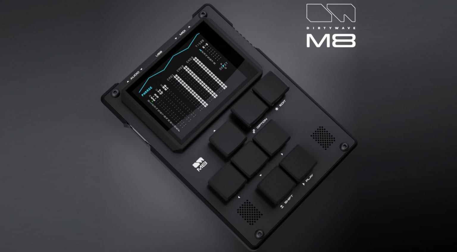 Dirtywave M8 Handheld synthesizer, sampler and tracker open for