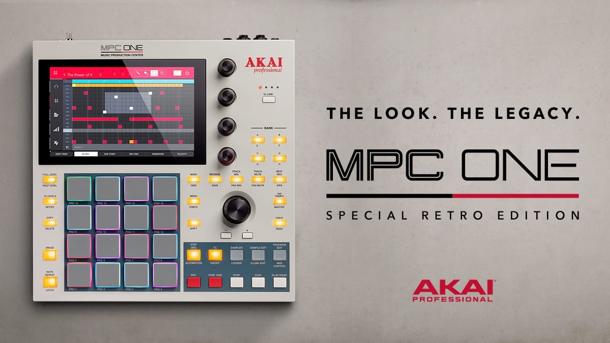 The AKAI MPC One Retro Edition flaunts vintage looks like it's 