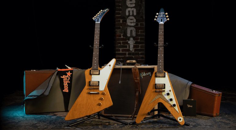 Gibson Collectors Edition 1958 Korina Flying V and Explorer