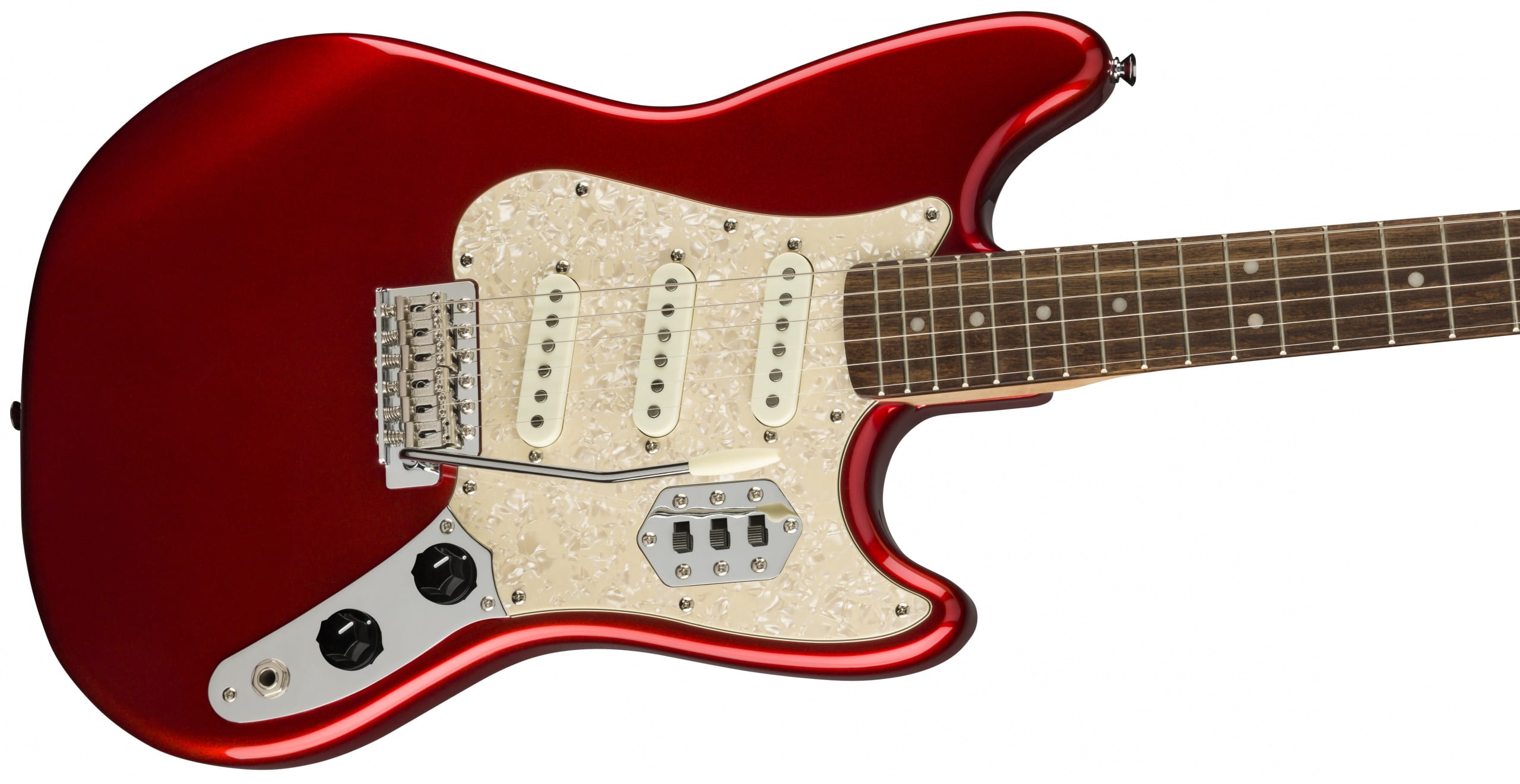 Squier Paranormal Range Cyclone in Candy Apple Red