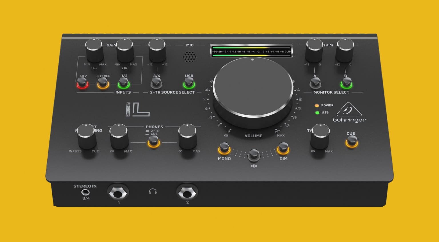 Behringer STUDIO XL More ins and outs for recording and monitoring
