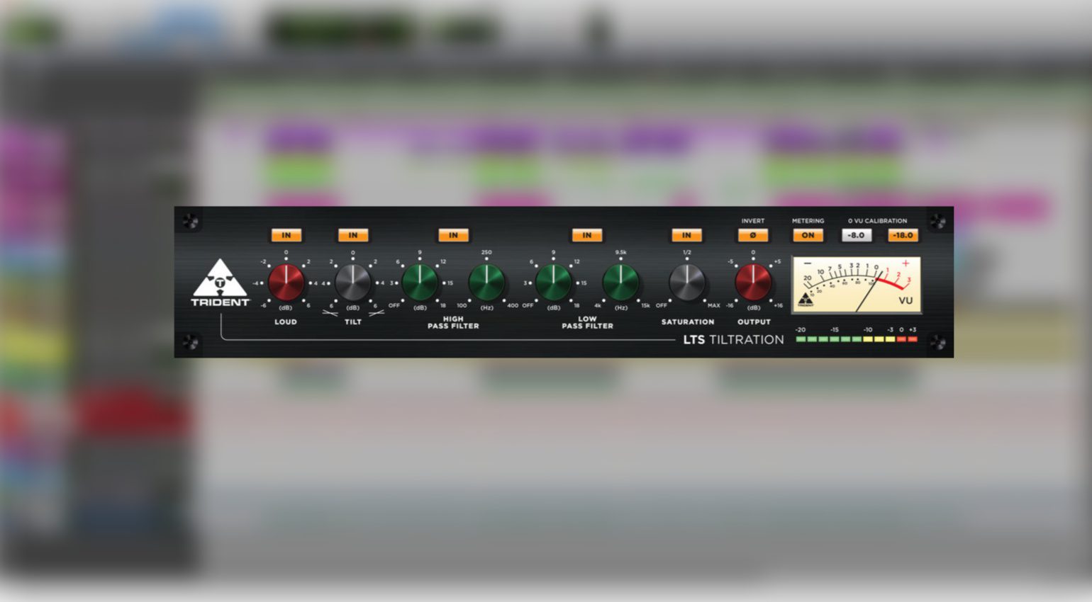 LTS Tiltration new saturation and tilt equalizer plugin by Trident Audio