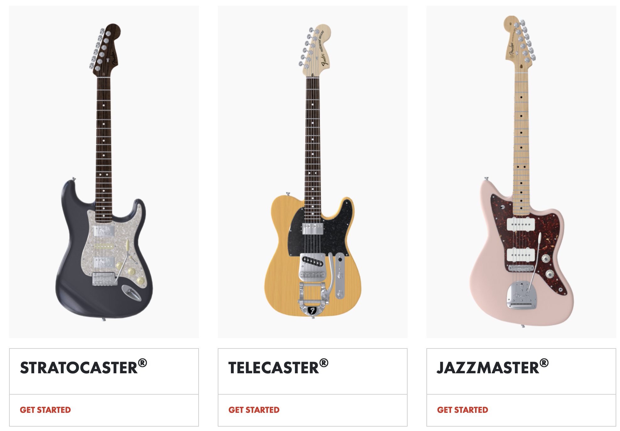 Fender Mod Shop new options