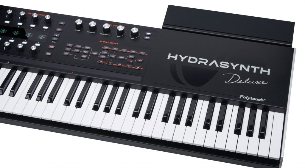 Hydrasynth Deluxe with shelf