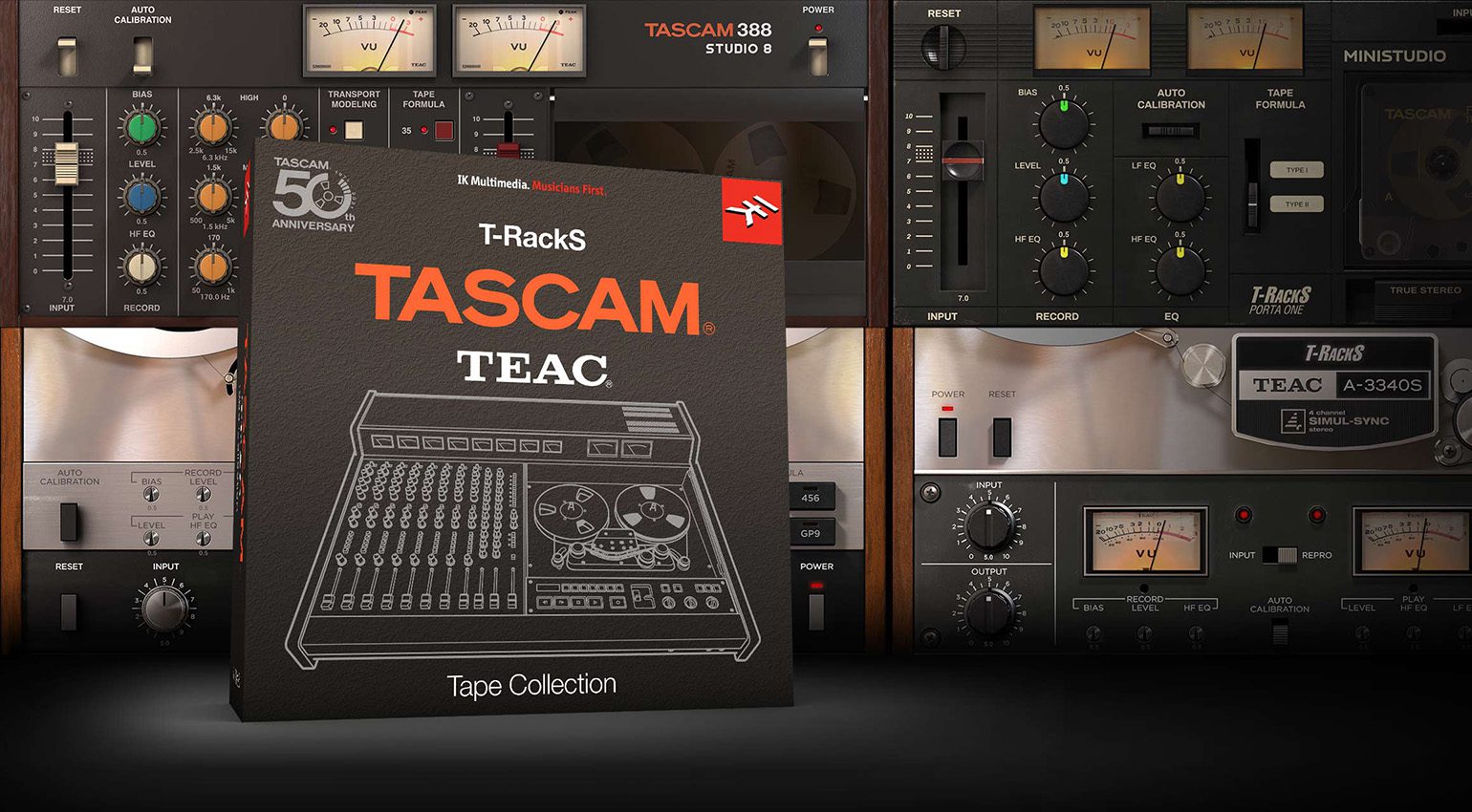 IK Multimedia TRackS Tascam Tape Collection emulates 4 classic tape