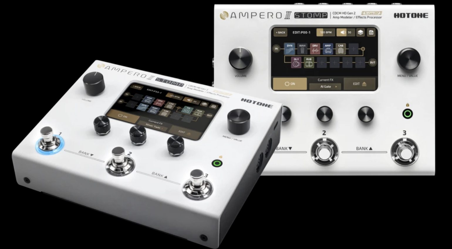 The updated Hotone Ampero II Stomp: Now with even more DSP power 