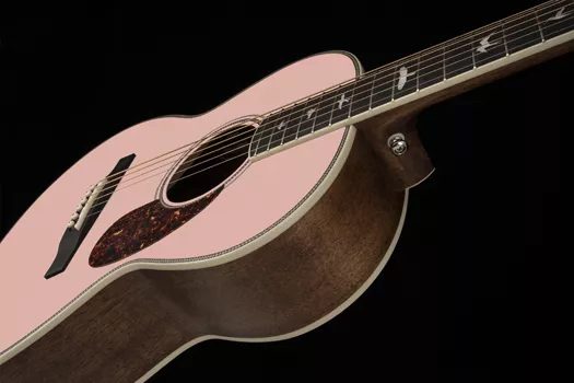 PRS SE P20E Parlor Pink Lotus small-bodied mahogany acoustic