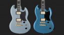 Harley Benton Weekend Deal on DC-DLX Gotoh Daphne Blue and Pelham Blue