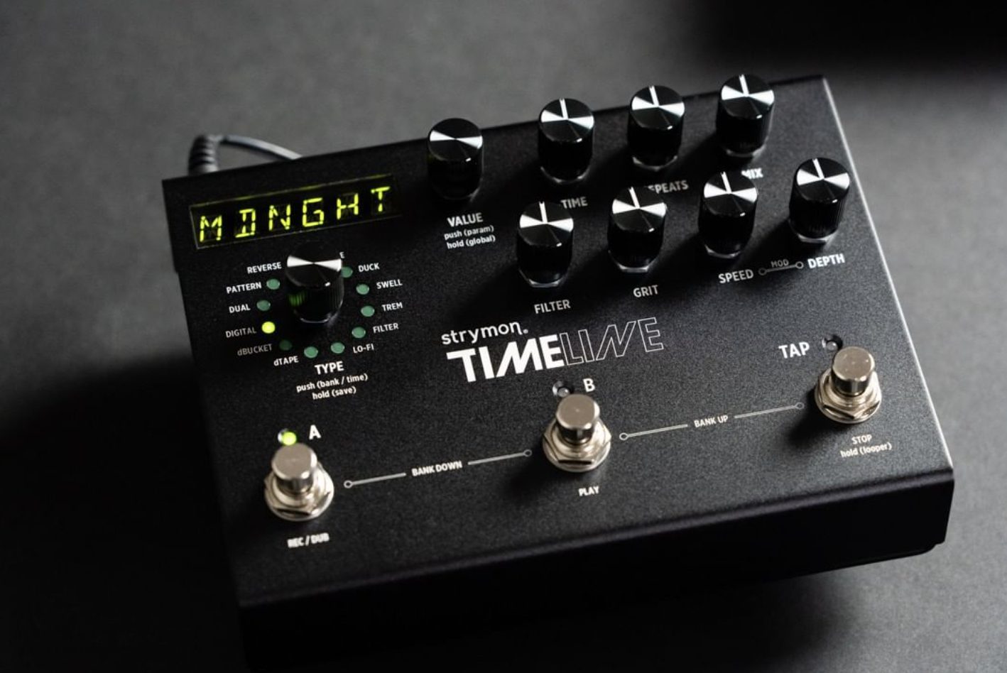 Limited Strymon Midnight Edition 2nd Wave: TimeLine, Mobius, DIG, and  BlueSky pedals - gearnews.com