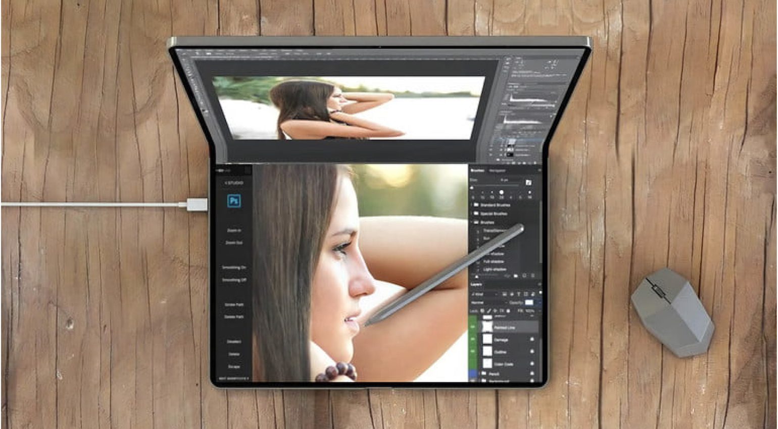 Apple foldable iPad/MacBook