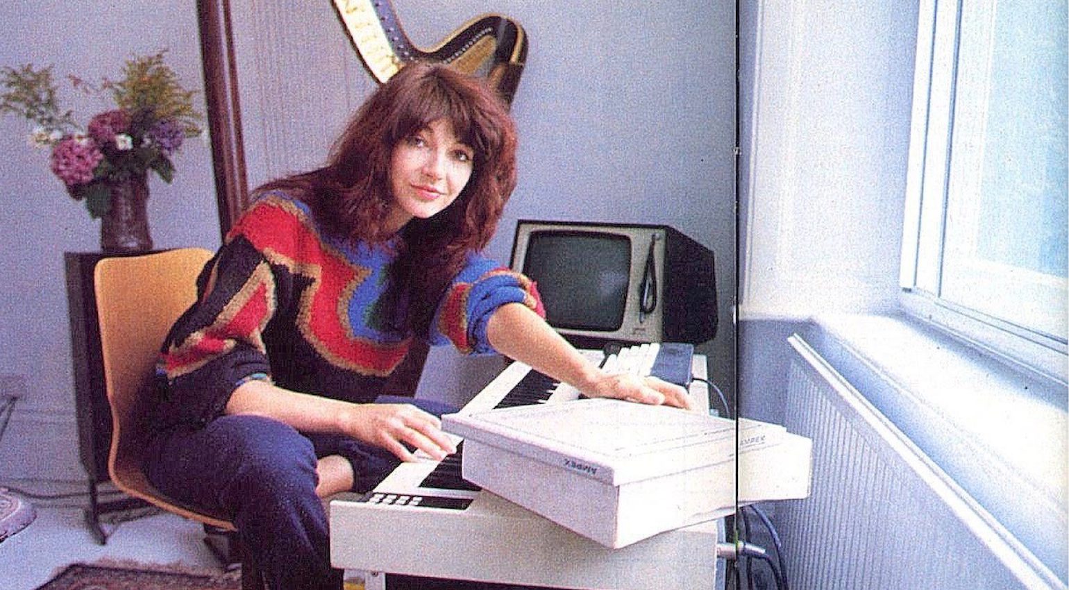 Kate Bush in her home studio.