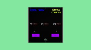 Free plugins Cool WAV Simple Console