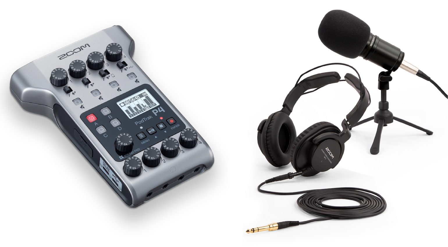 Zoom P4 Podcast Mic Pack
