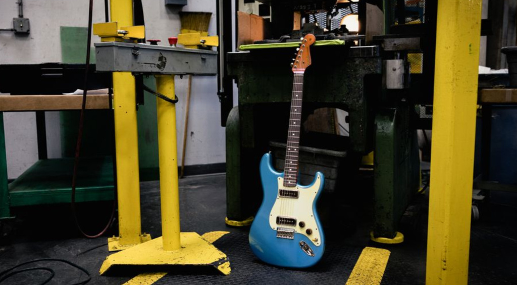 Acabado Aged Relic Lake Placid Blue · Fuente: Fender