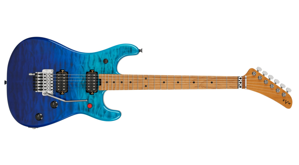 Tapa de arce acolchado en Pacific Drift · Fuente: EVH Gear